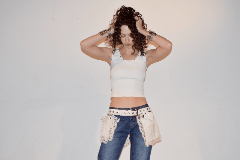 white + lace + lace ruffles