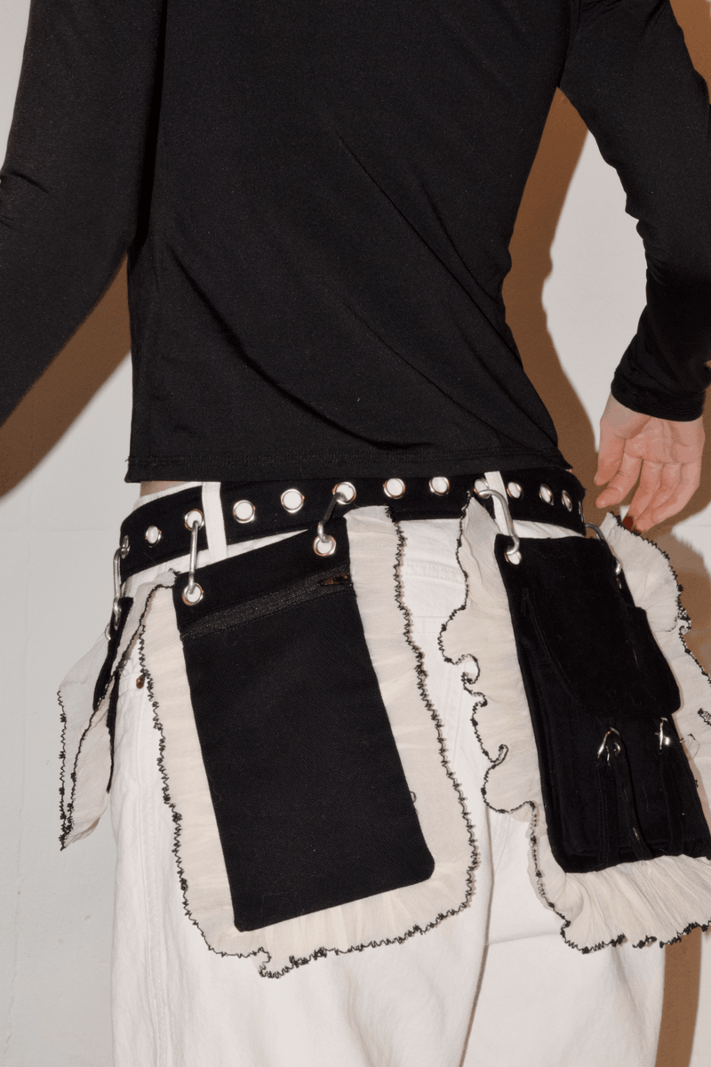 black + cream wiggle