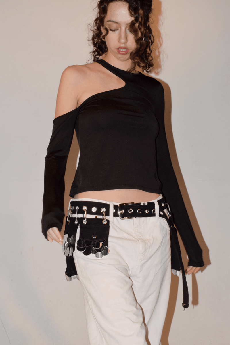 black + silver sparkles